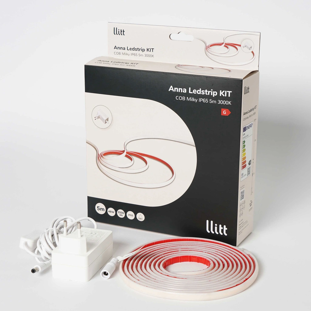 Anna Ledstrip kit COB-LED Milky IP65 5m​​ 3000K​​​