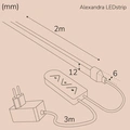 Alexandra Ledstrip kit RGBIC Neon IP65 Smart Tuya WiFi 2m​​​