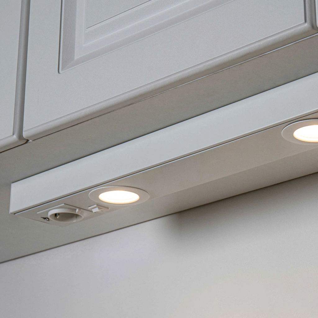 Emma 580 Köksbänksbelysning 2xspot + uttag 3000K 650lm 580cm