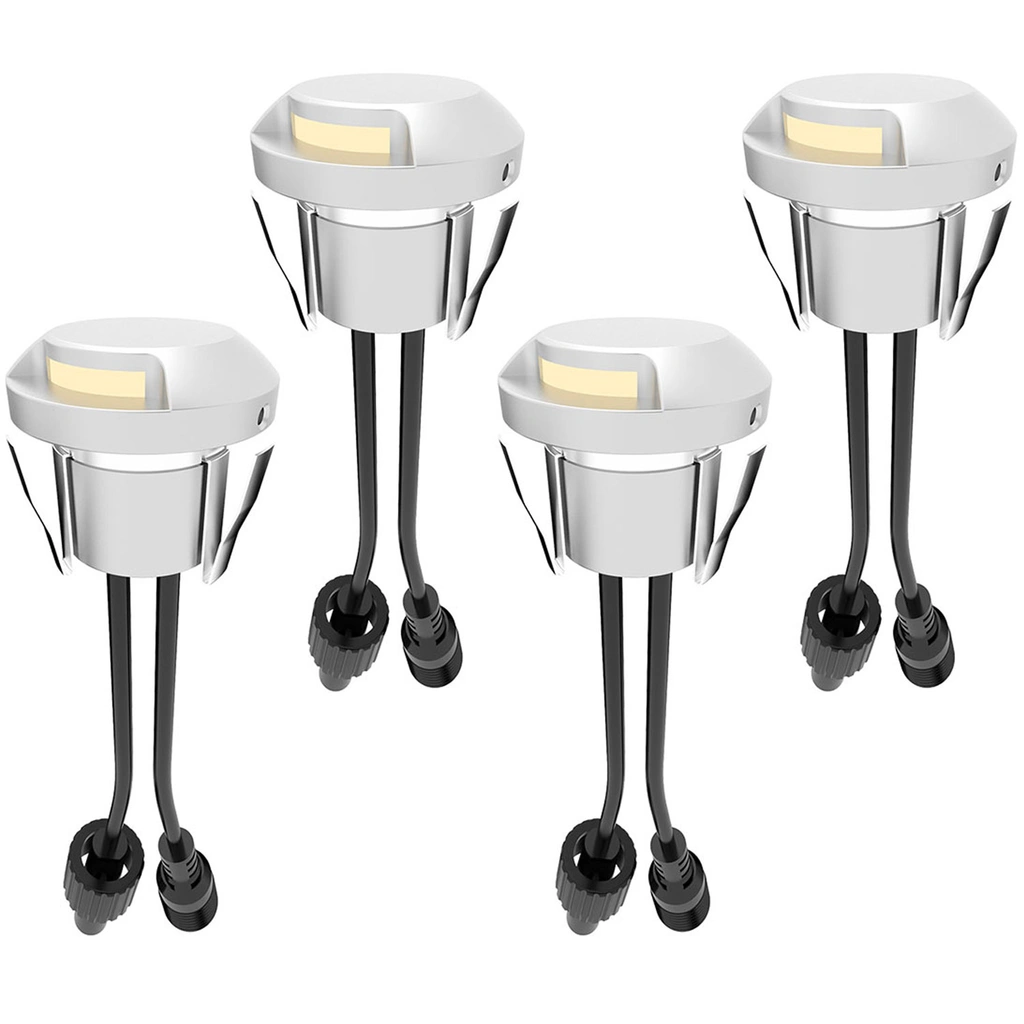 Allan Steplight kit 4-pack inkl strömadapter 12V 3000K 5lm IP67