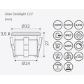 Allan Decklight 1-pack 12V 3000K 10lm IP67