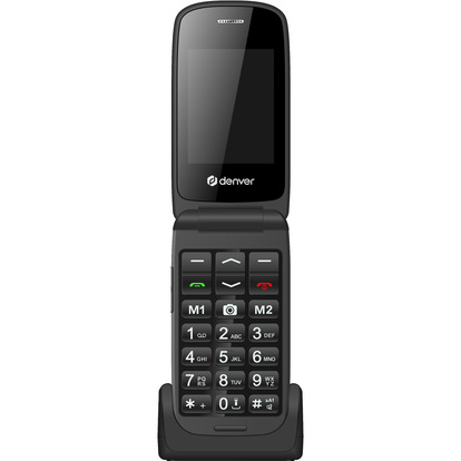 4G Knapp-telefon med 2,4” färg-skärm, Bluetooth, SOS-knapp, flip-modell 