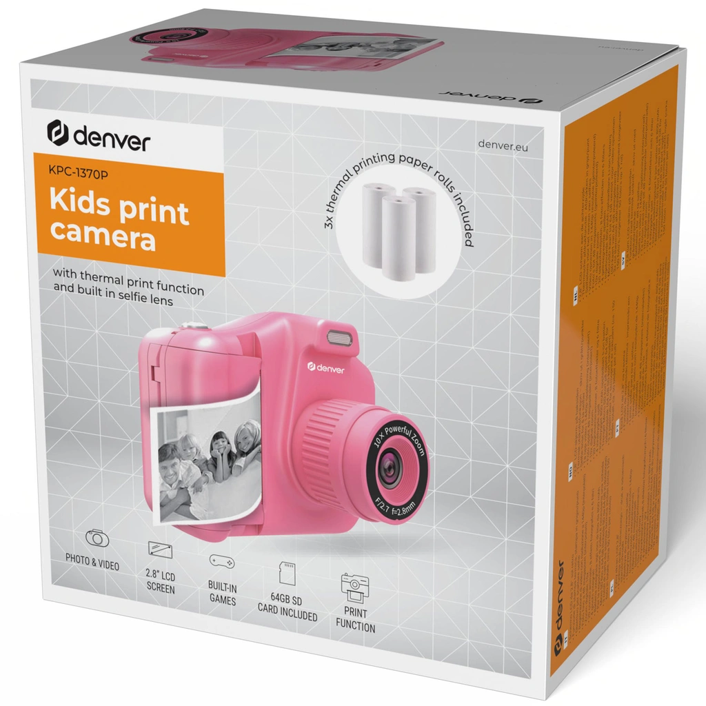 Kamera Utskriftsfunktion KPC-1370P Rosa