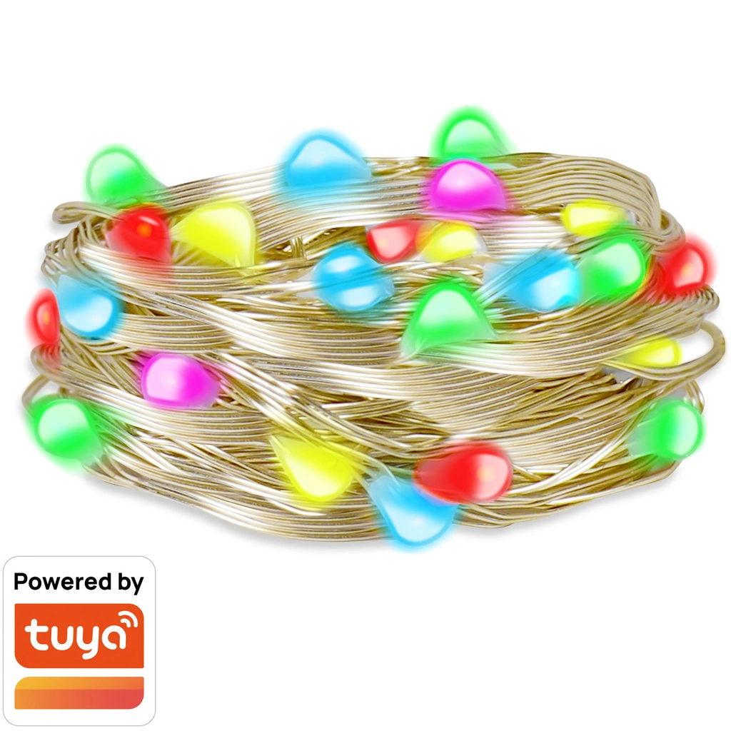 RGB-ljusslinga med fjärrkontroll och WiFi Tuya IP65 5 m
