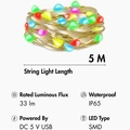 RGB-ljusslinga med fjärrkontroll och WiFi Tuya IP65 5 m
