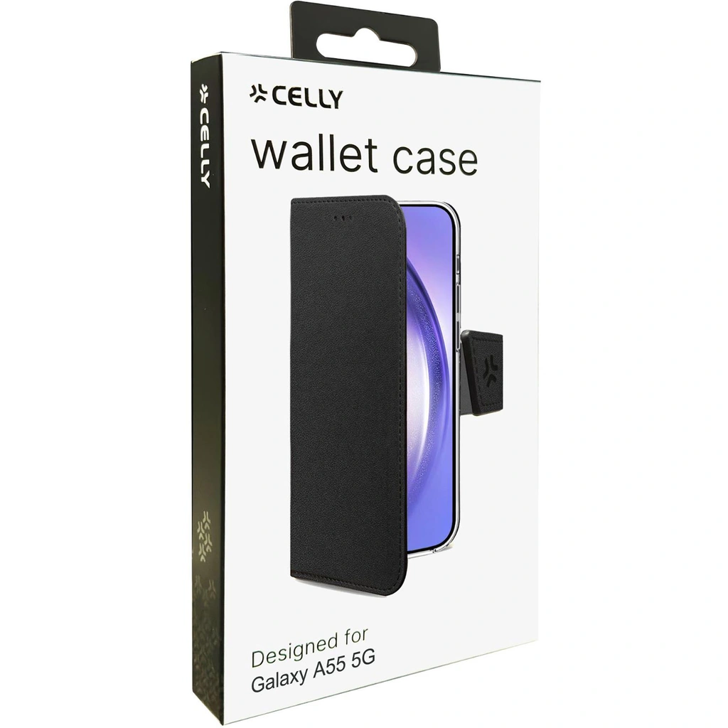 Wally Wallet Case Galaxy A55 5G Svart