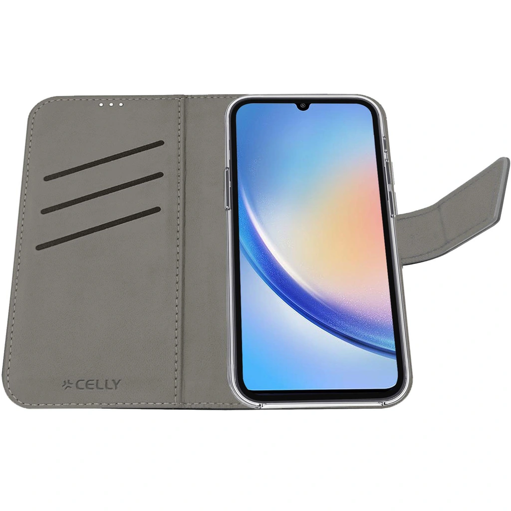 Wally Wallet Case Galaxy A35 5G Svart