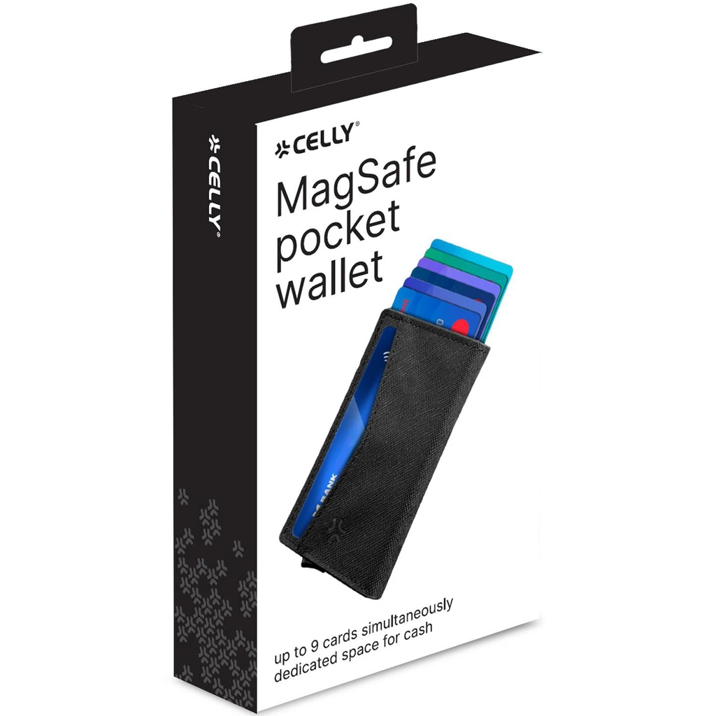 Magwallet MagSafe-korthållare och plånbok Svart