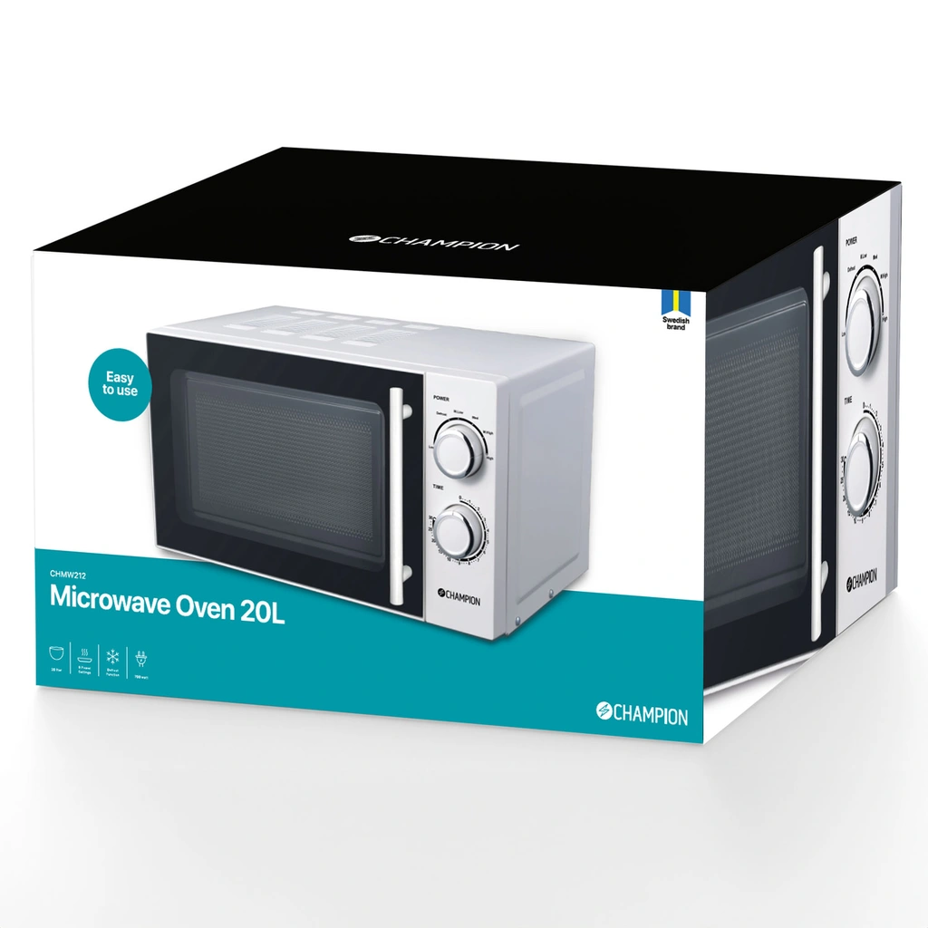 Mikrovågsugn 20L 700W MW212 Vit