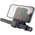 PowerBank 10.000 mAh 10W/2,5W MagSafe-kompatibel med ställ Svart