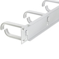 10"-kabelpanel med 3 fästen U1 Grå