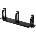 10"-kabelpanel med 3 fästen U1 Svart