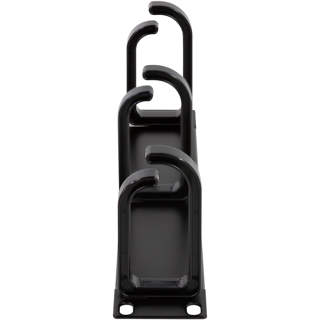 10"-kabelpanel med 3 fästen U1 Svart