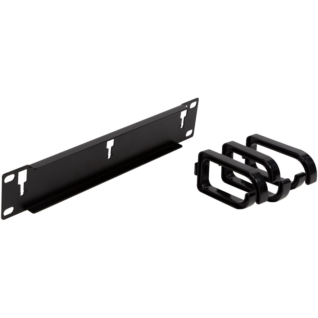 10"-kabelpanel med 3 fästen U1 Svart