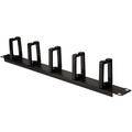 19"-kabelpanel med 5 roterbara fästen U1 Svart