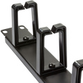 19"-kabelpanel med 5 roterbara fästen U1 Svart