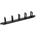 19"-kabelpanel med 5 roterbara fästen U1 Svart