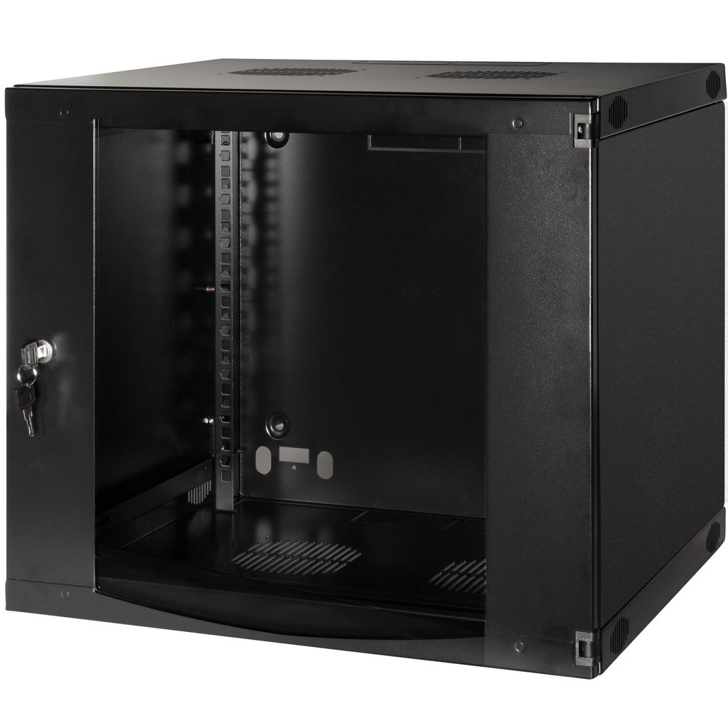19" Väggskåp/serverskåp U9 540 x 450 x 460 mm Omonterat Svart