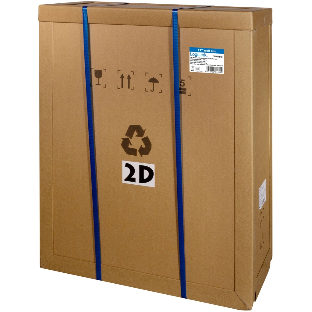 19" Väggskåp/serverskåp U9 540 x 450 x 460 mm Omonterat Svart