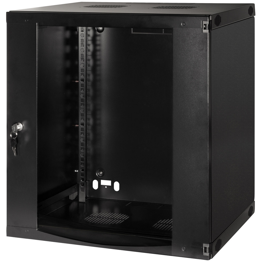 19" Väggskåp/serverskåp U12 540 x 450 x 595 mm Omonterat Svart