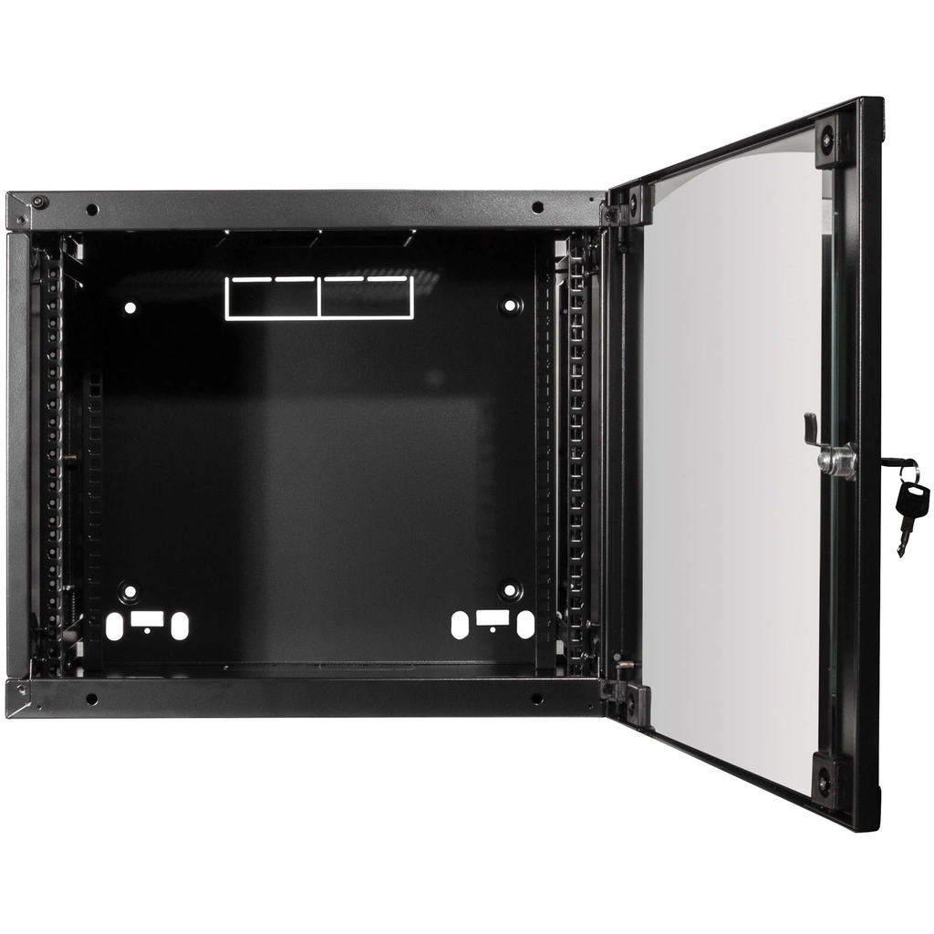 19" Väggskåp/serverskåp U12 540 x 450 x 595 mm Omonterat Svart