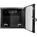 19" Väggskåp/serverskåp U12 540 x 450 x 595 mm Omonterat Svart