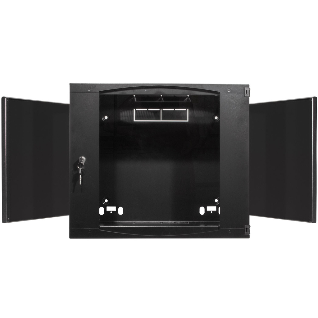 19" Väggskåp/serverskåp U12 540 x 450 x 595 mm Omonterat Svart