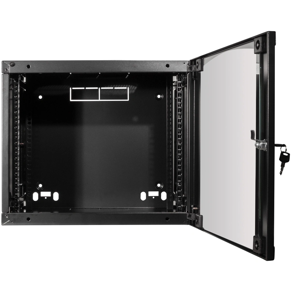 19" Väggskåp/serverskåp U15 540 x 450 x 725 mm Omonterat Svart