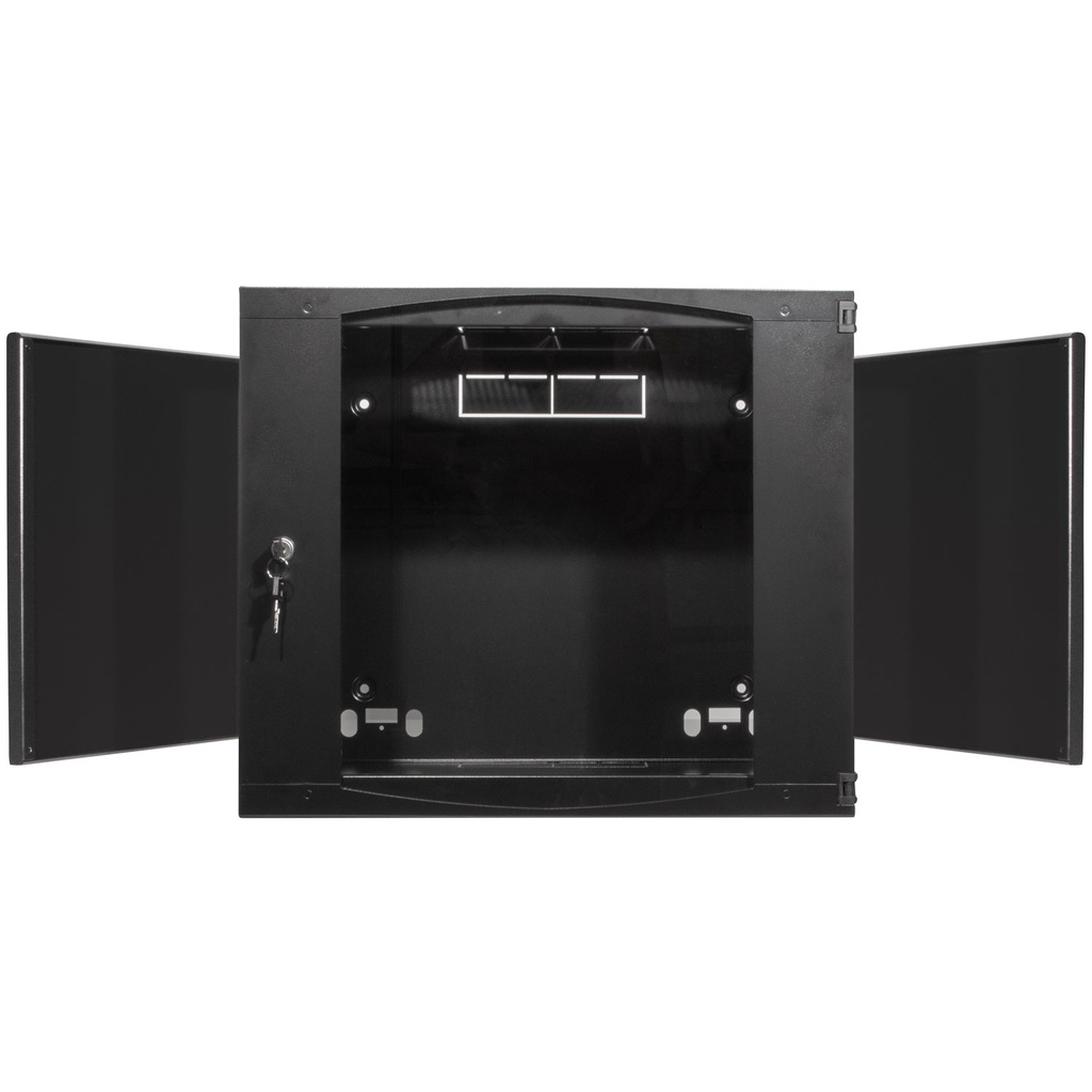 19" Väggskåp/serverskåp U15 540 x 450 x 725 mm Omonterat Svart