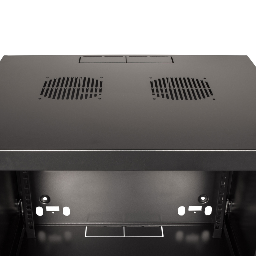 19" Väggskåp/serverskåp U15 540 x 450 x 725 mm Omonterat Svart