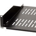 19"-hylla 2U 440 x 406 mm max 25 kg Svart