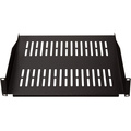 19"-hylla 2U 440 x 406 mm max 25 kg Svart