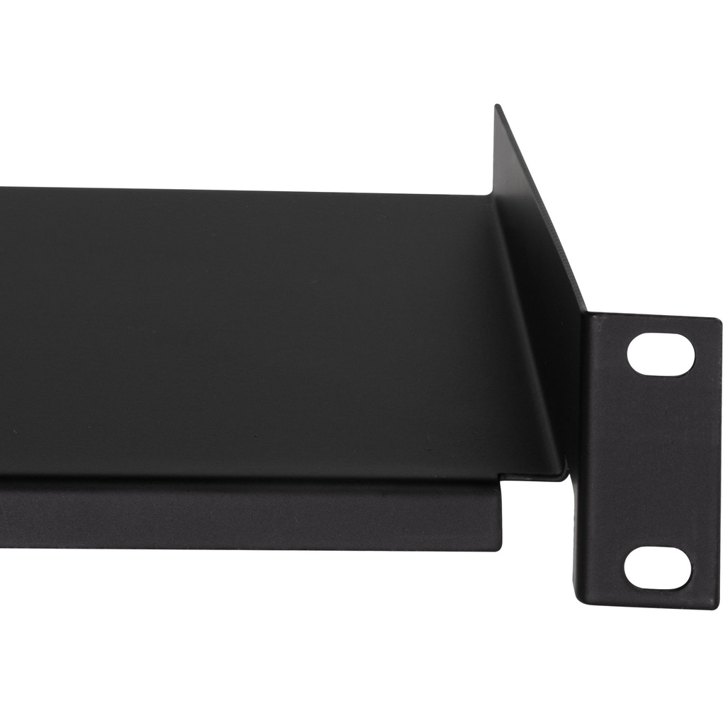 10"-hylla 1U 220 x 150 mm Svart