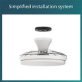 Bliss Takfläkt med LED-belysning Varm-/kallvitt 4500 lm