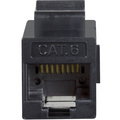 Keystone-skarvdon Cat6 UTP 2 x RJ45 Svart
