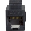 Keystone-skarvdon Cat6 UTP 2 x RJ45 Svart