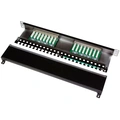 Patchpanel 16-portar Cat6 för 19" rack U1 Svart