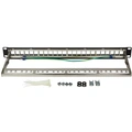 Patchpanel för 24st Keystone-uttag för 19" rack U1 Svart