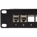 Patchpanel för 24st Keystone-uttag för 19" rack U1 Svart