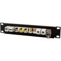 Patchpanel för 10st Keystone-uttag för 10" rack U1 Svart
