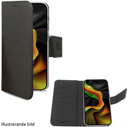 Wally Wallet Case iPhone 16 Pro Max Svart
