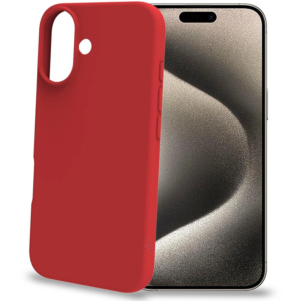 Cromo Soft rubber case iPhone 16 Röd