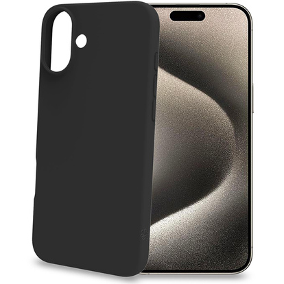 Cromo Soft rubber case iPhone 16 Plus Svart