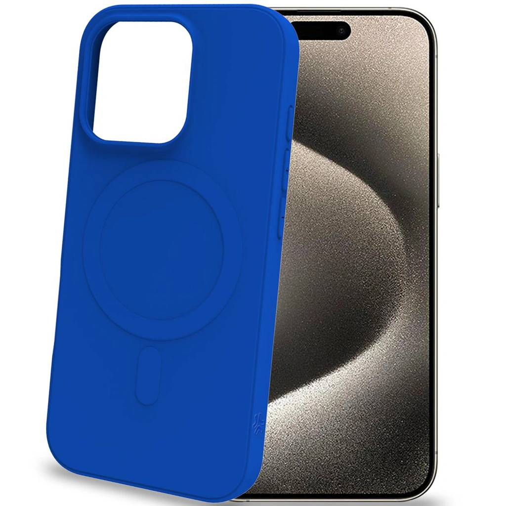 Cromomag Magnetic Soft rubber case MagSafe iPhone 16 Pro Blå