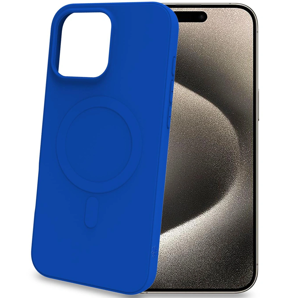 Cromomag Magnetic Soft rubber case MagSafe iPhone 16 Pro Max Blå