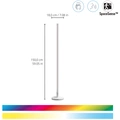 WiFi Pole Golvlampa RGB Multicolor 150cm