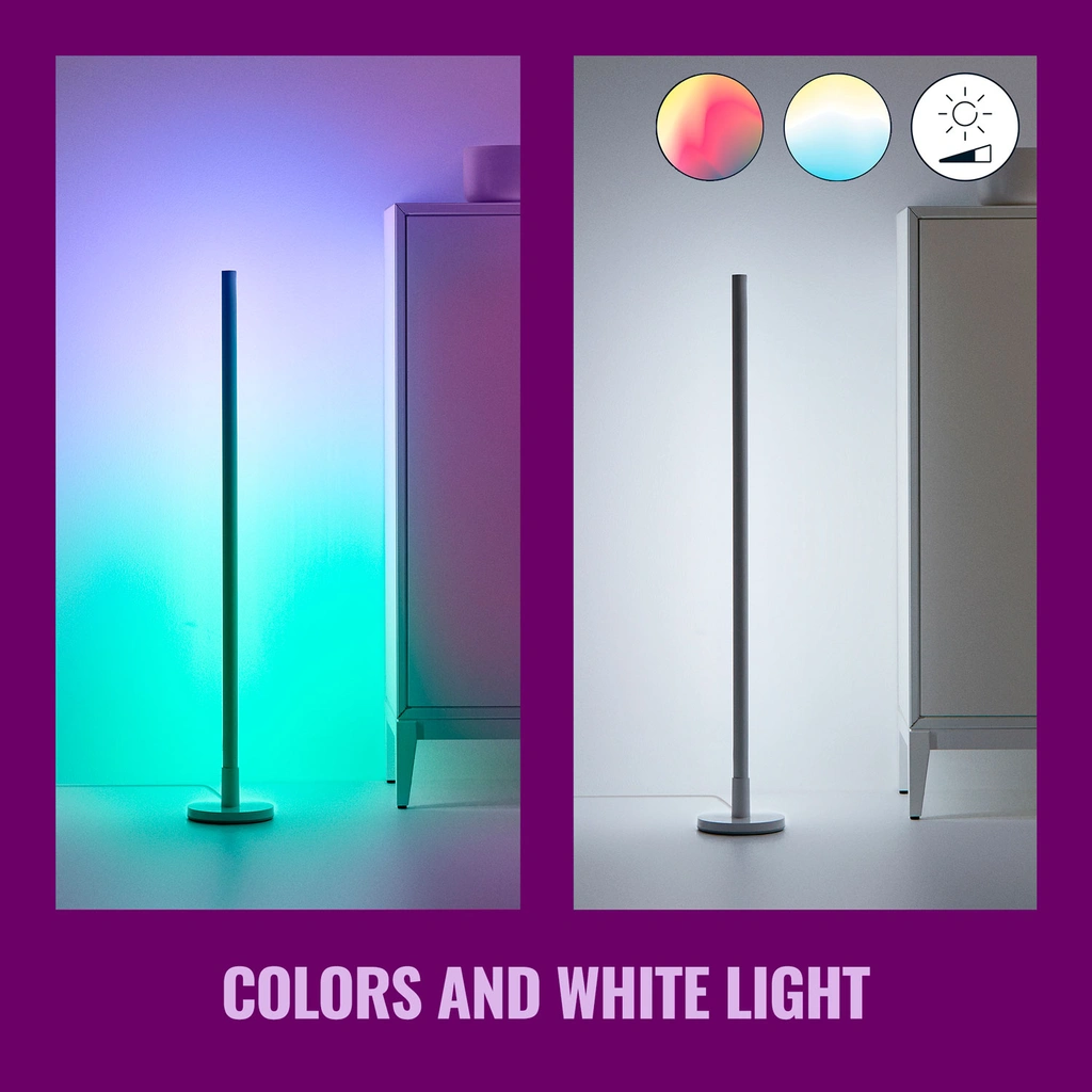 WiFi Pole Golvlampa RGB Multicolor 150cm