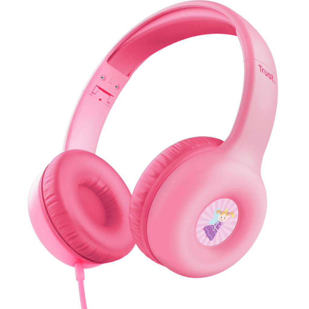 Hörlurar Barn Volymbegränsning Kabel 3,5 mm Nouna Rosa