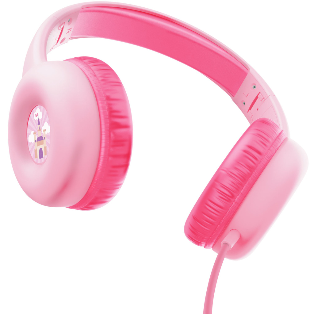 Hörlurar Barn Volymbegränsning Kabel 3,5 mm Nouna Rosa