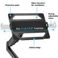 Laptop holder 11.6-17.3" for monitor arm Black